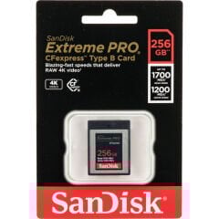 Sandisk 256GB Extreme PRO CFexpress 1700MB/s Type-B Hafıza Kartı
