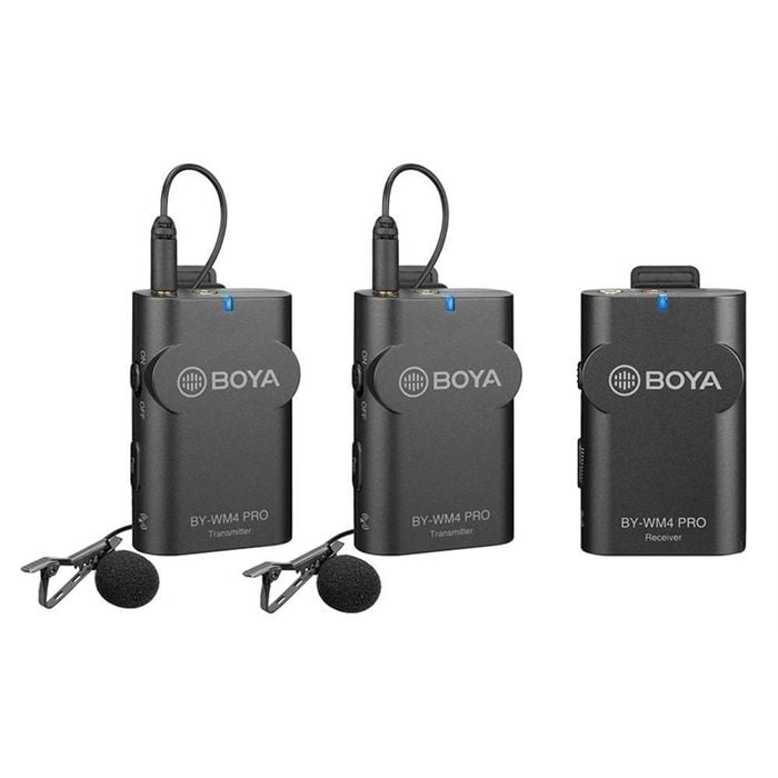 Boya BY-WM4 Pro-K2 2'li Kablosuz Yaka Mikrofonu