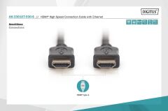 Assmann Digitus 3m Altın Uçlu HDMI Kablo (HDMI - HDMI)