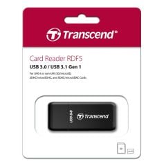 Transcend RDF5 USB 3.1 Gen1 SD/MicroSD Kart Okuyucu (Siyah)