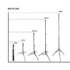GDX LS-288 Plus Yaylı Kalın Işık Ayağı (280 CM)