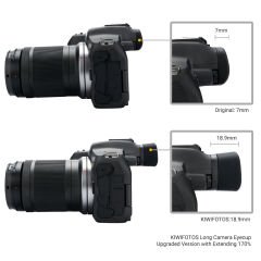 Kiwifotos KE-R7 Uzun Vizör Lastiği (Canon R7)