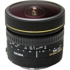 Sigma 8mm f/3.5 EX DG Circular Fisheye Lens (Nikon) - Sigma Hatıra Bezi Hediyeli