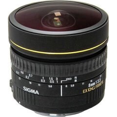 Sigma 8mm f/3.5 EX DG Circular Fisheye Lens (Canon) - Sigma Hatıra Bezi Hediyeli