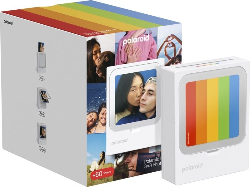 Polaroid Hi Print 3x3 Pocket Fotoğraf Yazıcısı  + 60 Kağıt Set