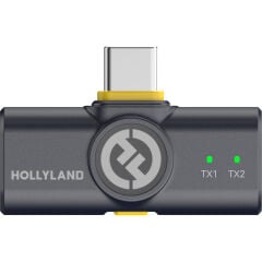 Hollyland Lark M2 USB-C Mobil Kablosuz Yaka Mikrofon Seti