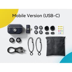 Hollyland Lark M2 USB-C Mobil Kablosuz Yaka Mikrofon Seti