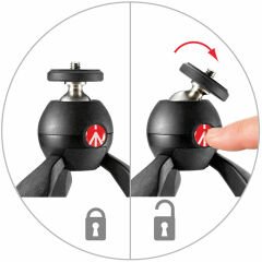 Manfrotto Pixi Mini Tripod (Gri & Kırmızı)