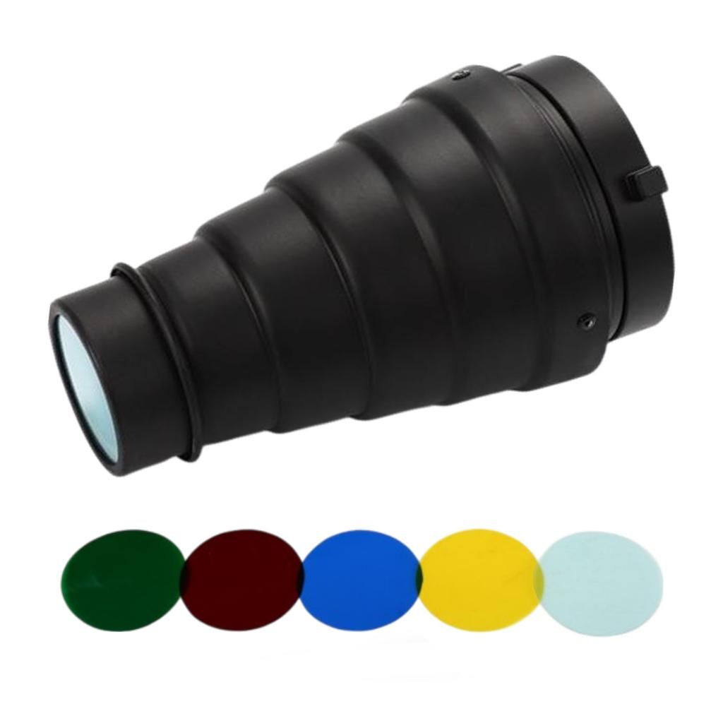 GDX SN-01 120mm Çaplı Petekli Snoot Bowens Adaptörlü Stüdyo Flaş Aksesuarı