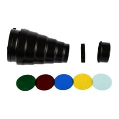 GDX SN-01 120mm Çaplı Petekli Snoot Bowens Adaptörlü Stüdyo Flaş Aksesuarı