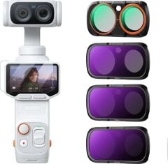 K&F Concept Insta360 Luna Ultra İçin 4 Parça Filtre Seti (CPL + ND16 + ND64 + ND256)