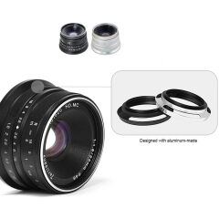 7artisans 25mm f/1.8 APS-C Manuel Focus Lens (Sony E)