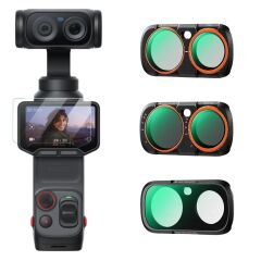 K&F Concept Insta360 Luna Ultra İçin 3 Parça Filtre Seti (CPL + Black Mist 1/4 + ND2-32)