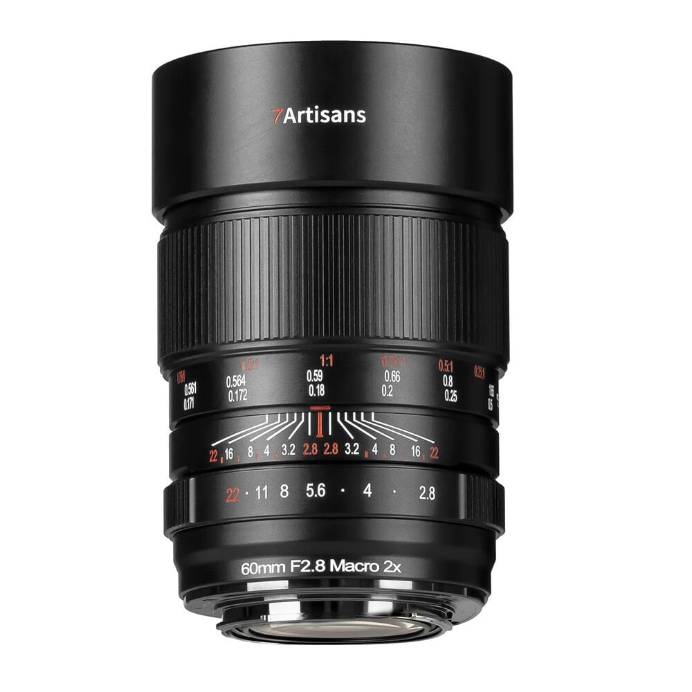7Artisans 60mm F2.8 Macro X2 Manuel Lens (Sony E Mount)