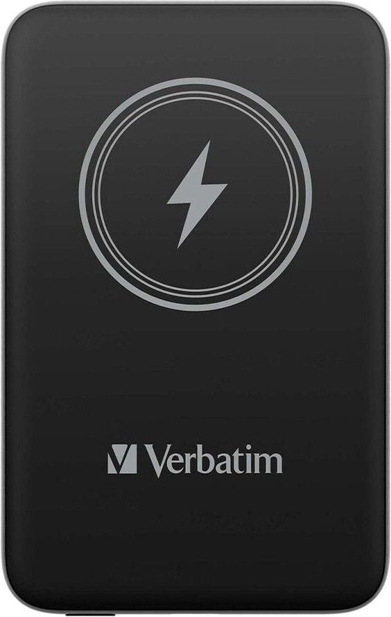 Verbatim MCP-10BK 10000 mAh Kablosuz (Magsafe) Şarj 15W / USB-C 20W PD Powerbank Siyah
