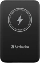 Verbatim MCP-10BK 10000 mAh Kablosuz (Magsafe) Şarj 15W / USB-C 20W PD Powerbank Siyah