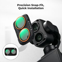 K&F Concept Dji Osmo Pocket 4P İçin Polarize (CPL) Filtre (Plastik )