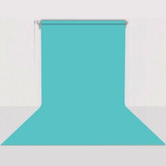 GDX Sabit (Tavan & Duvar) Kağıt Sonsuz Stüdyo Fon Perde (Baby Blue) 2.70x11 Metre