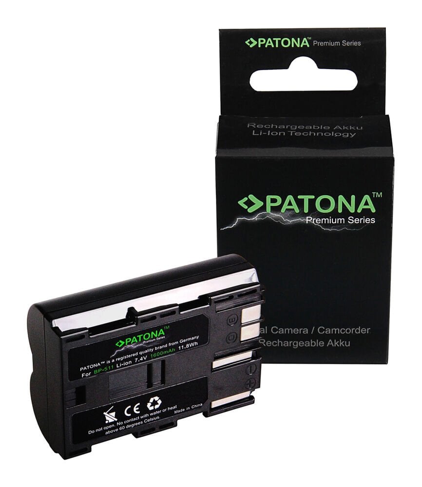 Patona 1210 Premium BP-511 Canon Batarya