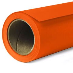 GDX Sabit (Tavan & Duvar) Kağıt Sonsuz Stüdyo Fon Perde (Tangelo) 2.70x11 Metre