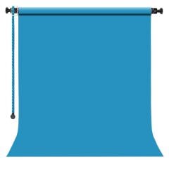 GDX Sabit (Tavan & Duvar) Kağıt Sonsuz Stüdyo Fon Perde (Turquoise) 2.70x11 Metre
