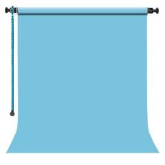 Gdx Sabit (Tavan & Duvar) Kağıt Sonsuz Stüdyo Fon Perde (True Blue) 2.70x11 Metre
