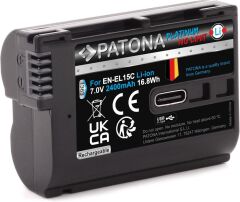 Patona 1363 Platinum EN-EL15C USB-C Nikon Batarya