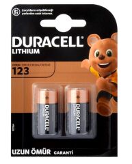 Duracell CR123 3V Lityum Pil 2'li Paket (SKT: 03-2035)