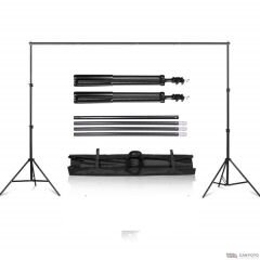 GDX BM400 3'lü Paraflaş Set + Seyyar Fon Perde 3x3 Metre