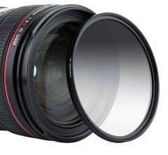 JJC 49mm Gradual Neutral Density ND Filtre (4 Stop)