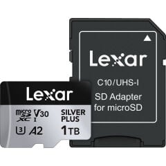 Lexar 1TB Silver Plus 205MB/s microSDXC Hafıza Kartı