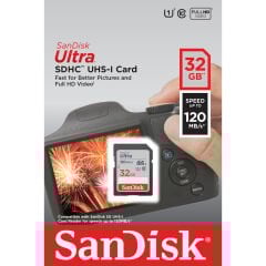 Sandisk Ultra 32GB SDHC 120MB/s Hafıza Kartı