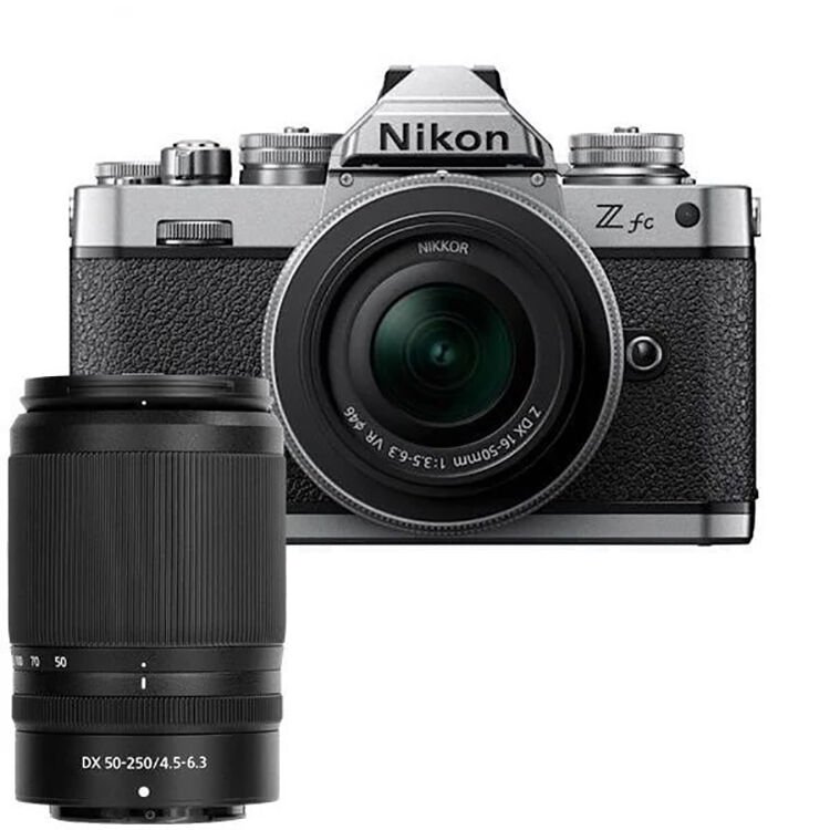 Nikon Z fc Silver 16-50mm 50-250mm Lens Kit