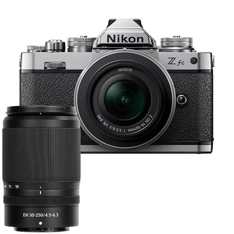 Nikon Z fc Silver 16-50mm 50-250mm Lens Kit