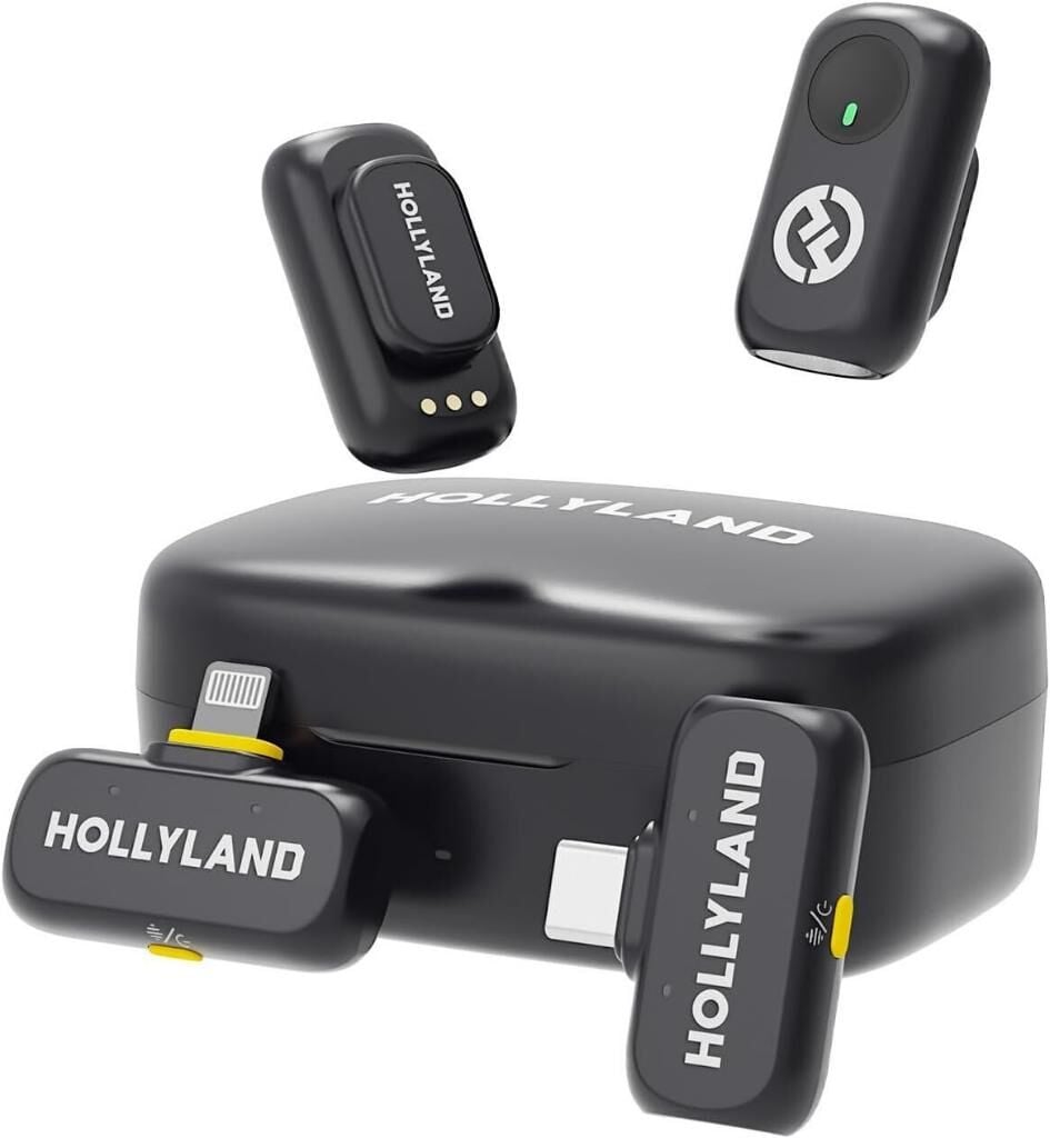 Hollyland LARK A1 Combo 2 Kişilik Kablosuz Mikrofon Sistemi