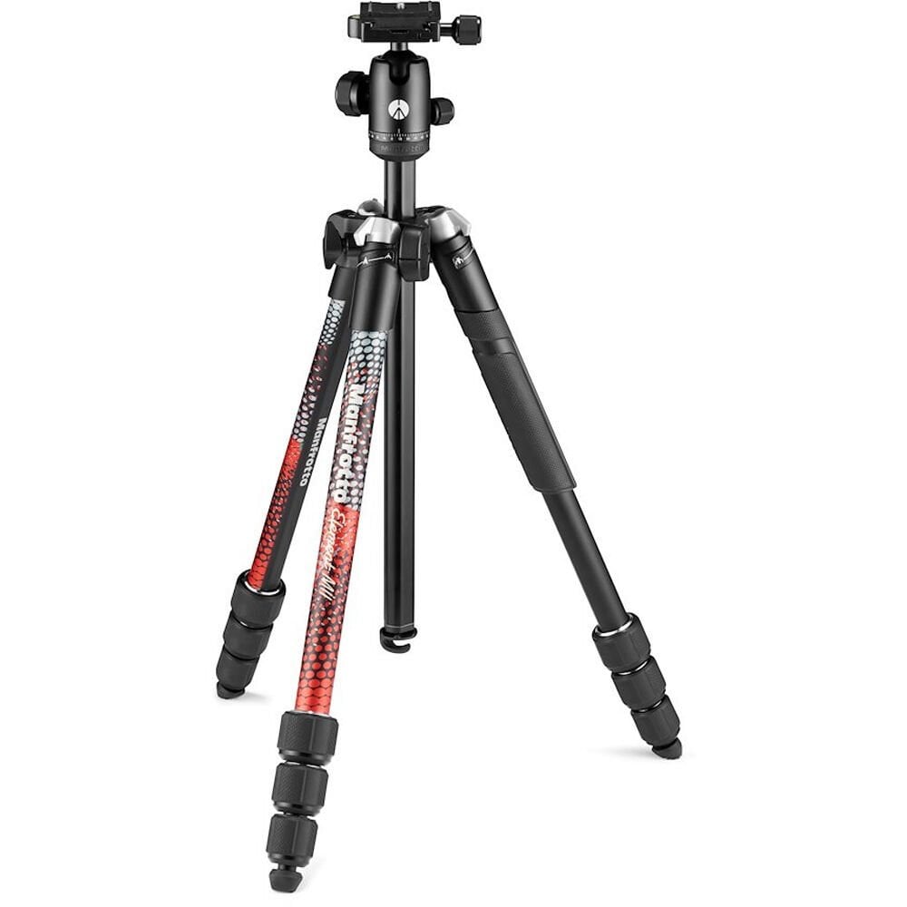 Manfrotto MKELMII4RD-BH Element MII Ball Head Tripod Kırmızı