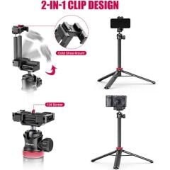 Ulanzi MT-44 Uzatılabilir Vlog Tripod Siyah