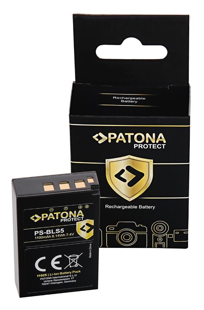 Patona 11925 Protect BLS-5 Olympus Batarya