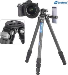 Leofoto LS-224C+LH-25 Profesyonel Karbon Fiber Tripod Kit