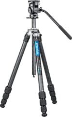 Leofoto LO-224C+BV-1R Profesyonel Karbon Fiber Tripod Kit