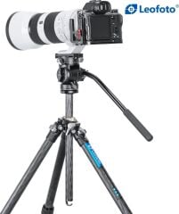Leofoto LO-224C+BV-1R Profesyonel Karbon Fiber Tripod Kit
