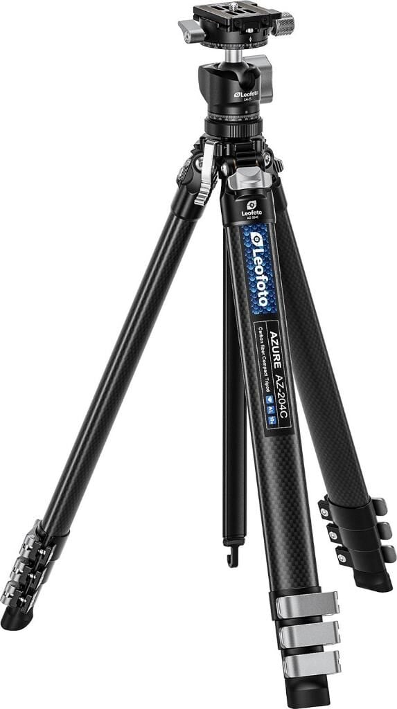 Leofoto AZ-204C+LH-25R Azure Serisi Ultra Kompakt Karbon Fiber Tripod
