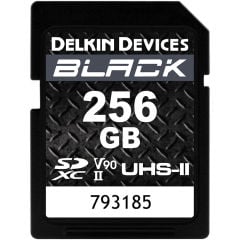 Delkin Devices 256GB Black UHS-II SDXC U3 V90 Hafıza Kartı