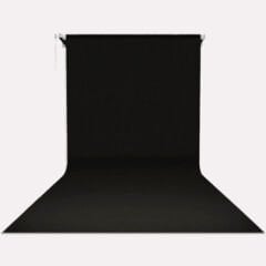 GDX Sabit (Tavan & Duvar) Kağıt Sonsuz Stüdyo Fon Perde (Black/Siyah) 2.70x11 Metre