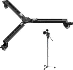 Leofoto DY-40 Tripod Dönüşümlü Kilitlenebilir Tekerlekli Monopod Dolly