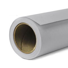 GDX Sabit (Tavan & Duvar) Kağıt Sonsuz Stüdyo Fon Perde (Grey/Gri) 2.70x11 Metre