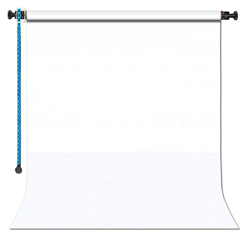 GDX Sabit (Tavan & Duvar) Kağıt Sonsuz Stüdyo Fon Perde (White/Beyaz) 2.70x11 Metre