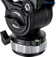 Leofoto BV-15 (Knob Clamp) Pro Fluid Sistem Video Başlığı