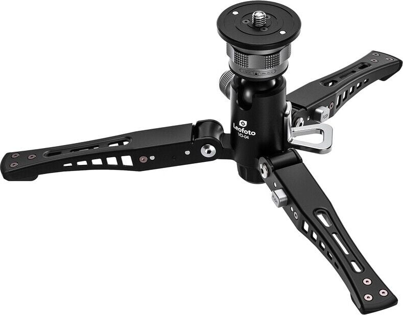 Leofoto VD-04 Monopodlar için Tripod Base Döner Taban