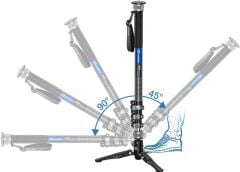 Leofoto VD-04 Monopodlar için Tripod Base Döner Taban